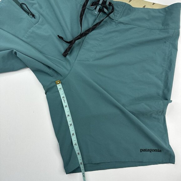 Patagonia Men's Teal Resortwear Swim Trunk Boardshort W35.25/L9 - Picture 16 of 16